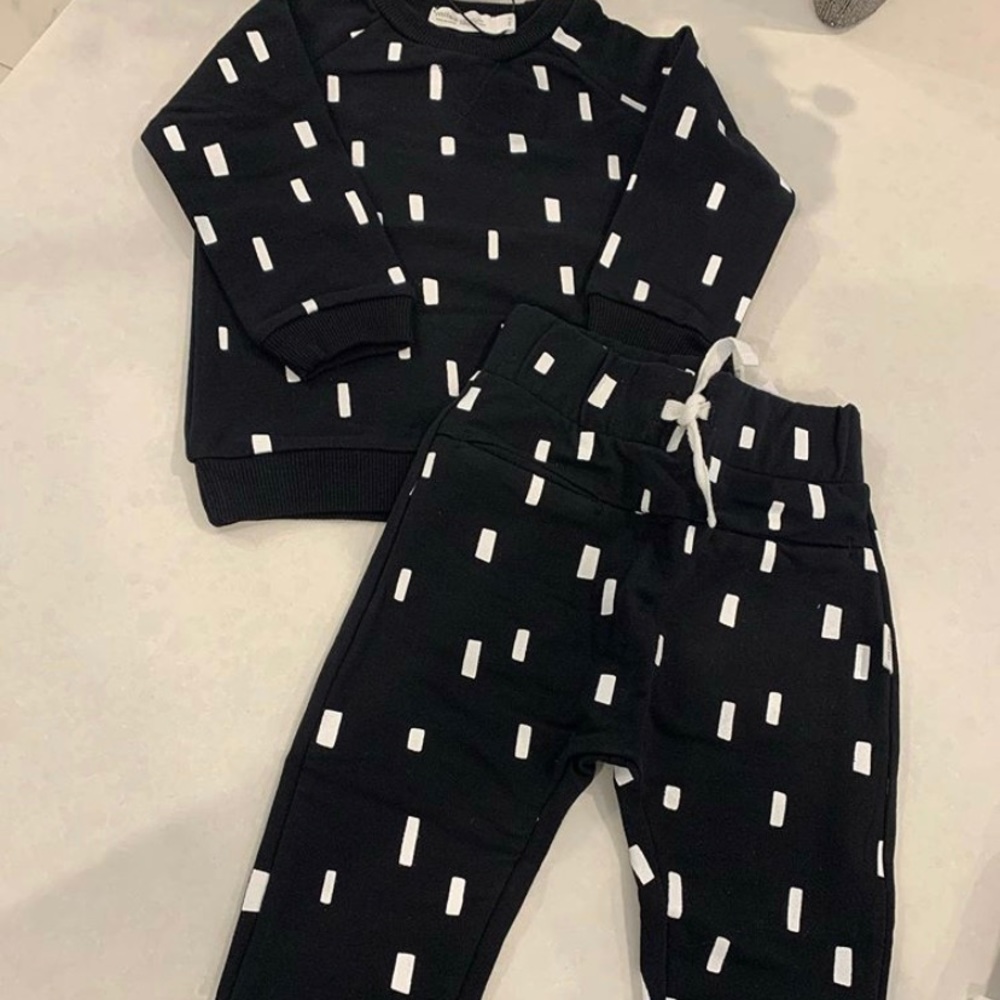 Baby sweat pant and sweatshirt set